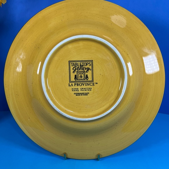 Tabletops Gallery La Province (Set Of 3 Salad Plates) Hand Painted 8.5”Diameter - Picture 5 of 15